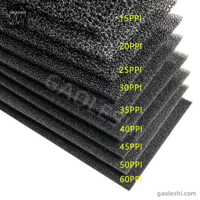 GaoLeshi Filter Sponge - Reticulated, Blast & Flame-Retardant Foam (Custom PPI & Density)