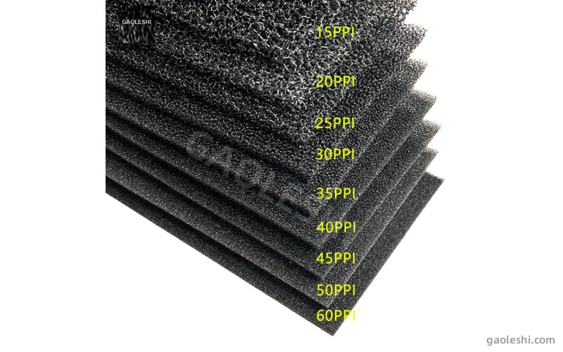 GaoLeshi Filter Sponge - Reticulated, Blast & Flame-Retardant Foam (Custom PPI & Density)